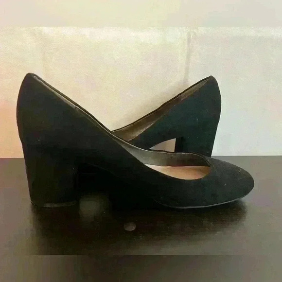 Libby Edelman Black 2 1/2” Square Heels‎ Women's Size 9.5 - Comfortable Stylish - Picture 6 of 9